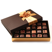 Elegant design square round paper cardboard gift chocolate box with lid exquisite chocolate packaging box